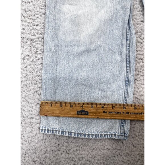 Abercrombie & Fitch Kids Jeans Girl 9/10 Short Hi-Rise Ultra Wide Leg Light Wash - Picture 5 of 10